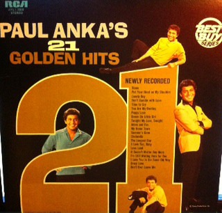 Paul Anka - Paul Anka's 21 Golden Hits (LP, Comp, RE)