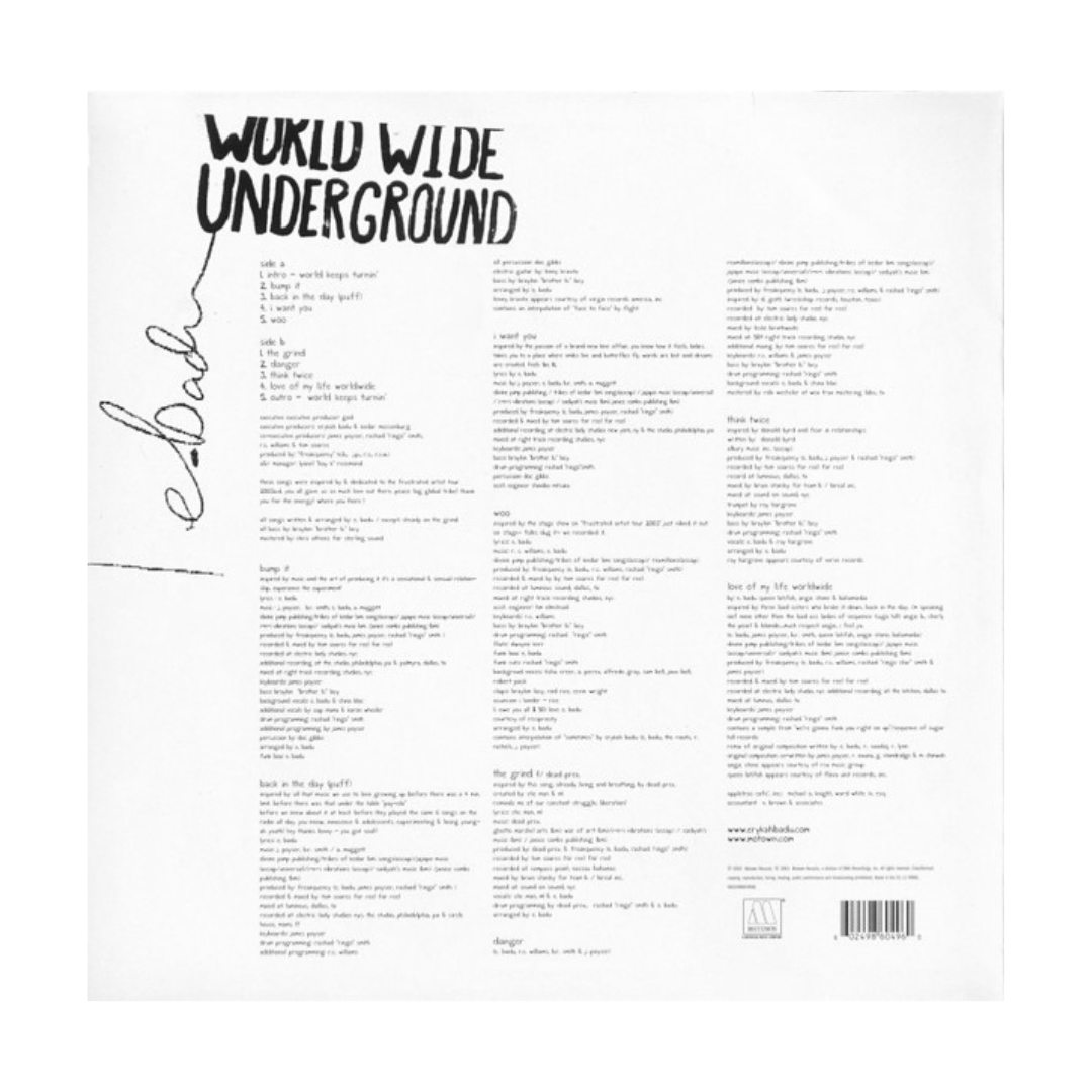 ERYKAH BADU - Worldwide Underground