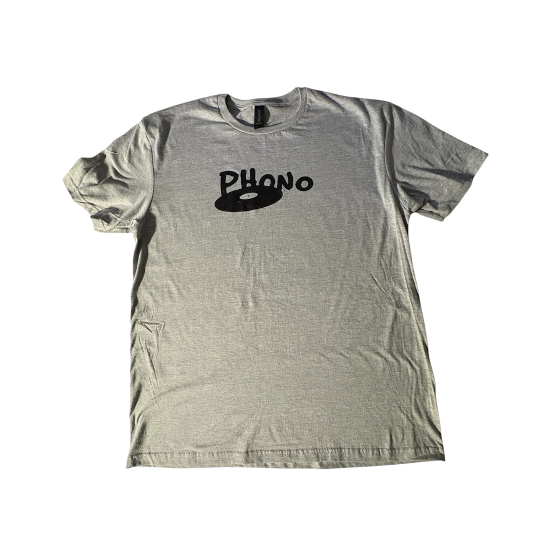Phono‑T‑shirt‑2026-Og-Logo‑Gris