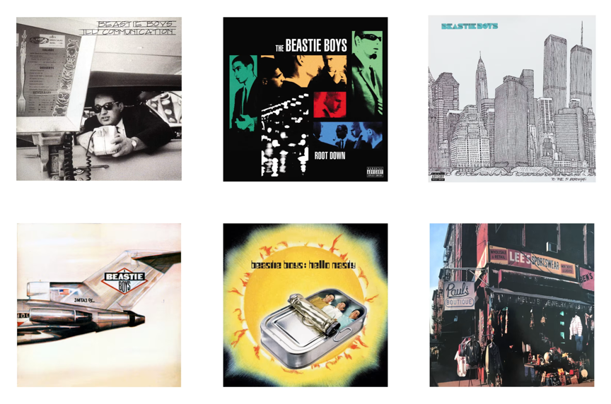 Collection Beastie Boys six vinyles