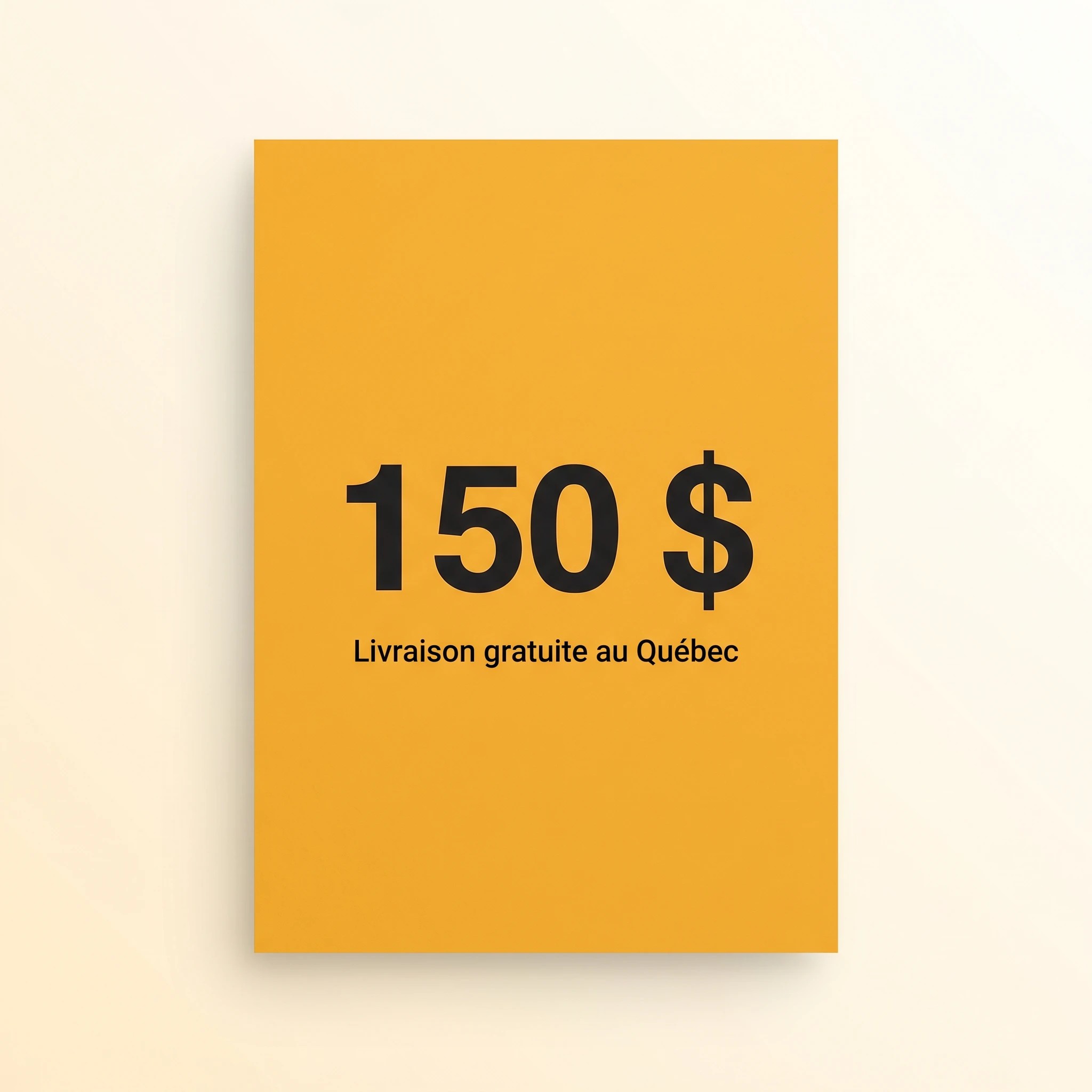 Seuil de livraison gratuite à 150 dollars chez Phono, disquaire en ligne québec