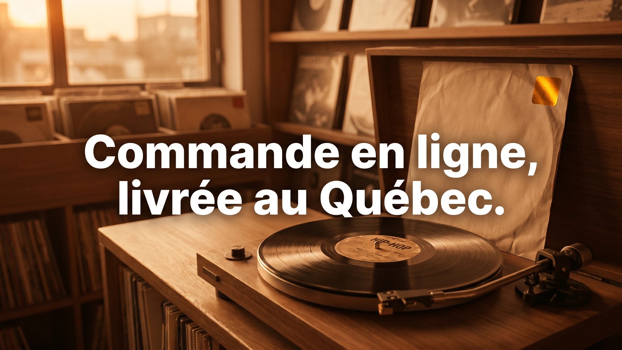 Commande de vinyle hip-hop en ligne livrée au Québec